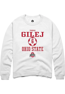 Thomas Gilej Rally Ohio State Buckeyes Mens NIL Sport Icon Long Sleeve Crew Sweatshirt