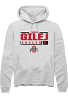 Thomas Gilej Rally Ohio State Buckeyes Mens NIL Stacked Box Long Sleeve Hoodie