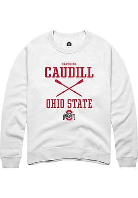 Caroline Caudill Rally Ohio State Buckeyes Mens NIL Sport Icon Long Sleeve Crew Sweatshir