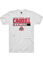 Caroline Caudill Ohio State Buckeyes Rally NIL Stacked Box Short Sleeve T Shirt