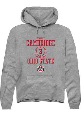 Kennedy Cambridge  Rally Ohio State Buckeyes Mens Graphite NIL Sport Icon Long Sleeve Hoodie