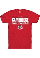 Kennedy Cambridge Ohio State Buckeyes Rally NIL Stacked Box Short Sleeve T Shirt