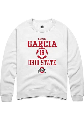 Natalie Garcia Rally Ohio State Buckeyes Mens NIL Sport Icon Long Sleeve Crew Sweatshirt