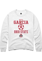 Natalie Garcia Rally Ohio State Buckeyes Mens NIL Sport Icon Long Sleeve Crew Sweatshirt