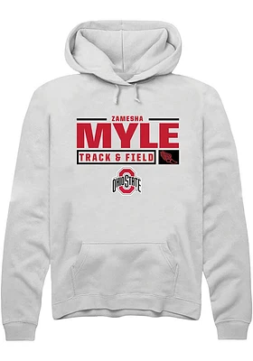 zamesha Myle Rally Ohio State Buckeyes Mens NIL Stacked Box Long Sleeve Hoodie