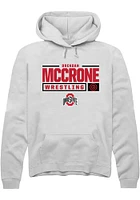 Brendan McCrone Rally Ohio State Buckeyes Mens NIL Stacked Box Long Sleeve Hoodie