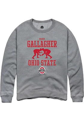 Paddy Gallagher  Rally Ohio State Buckeyes Mens Graphite NIL Sport Icon Long Sleeve Crew Sweatsh..