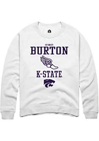 Sydney Burton Rally K-State Wildcats Mens NIL Sport Icon Track Long Sleeve Crew Sweatshirt
