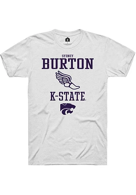 Sydney Burton K-State Wildcats Rally NIL Sport Icon Track Short Sleeve T Shirt