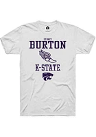 Sydney Burton K-State Wildcats Rally NIL Sport Icon Track Short Sleeve T Shirt