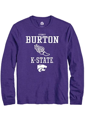 Sydney Burton K-State Wildcats Rally NIL Sport Icon Track Long Sleeve T Shirt