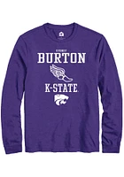 Sydney Burton K-State Wildcats Rally NIL Sport Icon Track Long Sleeve T Shirt