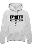 Trevor Zeigler Rally Cincinnati Bearcats Mens NIL Stacked Box Long Sleeve Hoodie