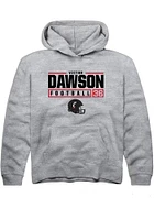 Victor Dawson  Rally Cincinnati Bearcats Youth Grey NIL Stacked Box Long Sleeve Hoodie