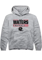 Lyviel Waters Rally Youth Grey Cincinnati Bearcats NIL Stacked Box Long Sleeve Hooded Sweatshirt