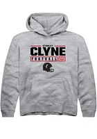 Stanley Clyne Rally Youth Grey Cincinnati Bearcats NIL Stacked Box Long Sleeve Hooded Sweatshirt
