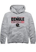 Jack Dingle Rally Youth Grey Cincinnati Bearcats NIL Stacked Box Long Sleeve Hooded Sweatshirt