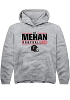 Ben Mehan  Rally Cincinnati Bearcats Youth Grey NIL Stacked Box Long Sleeve Hoodie