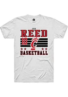 Josh Reed  Cincinnati Bearcats White Rally NIL Striped Short Sleeve T Shirt