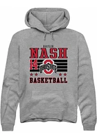 Braylen Nash Rally Ohio State Buckeyes Mens NIL Striped Long Sleeve Hoodie