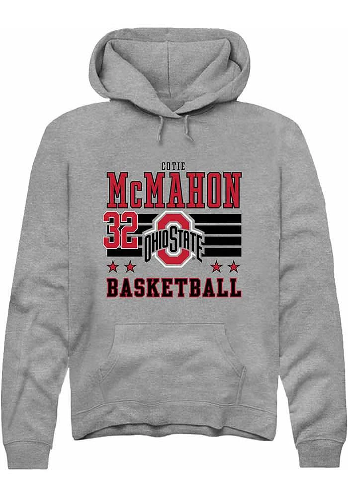 Cotie McMahon Rally Ohio State Buckeyes Mens NIL Striped Long Sleeve Hoodie