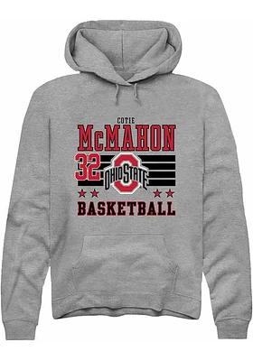 Cotie McMahon Rally Ohio State Buckeyes Mens NIL Striped Long Sleeve Hoodie