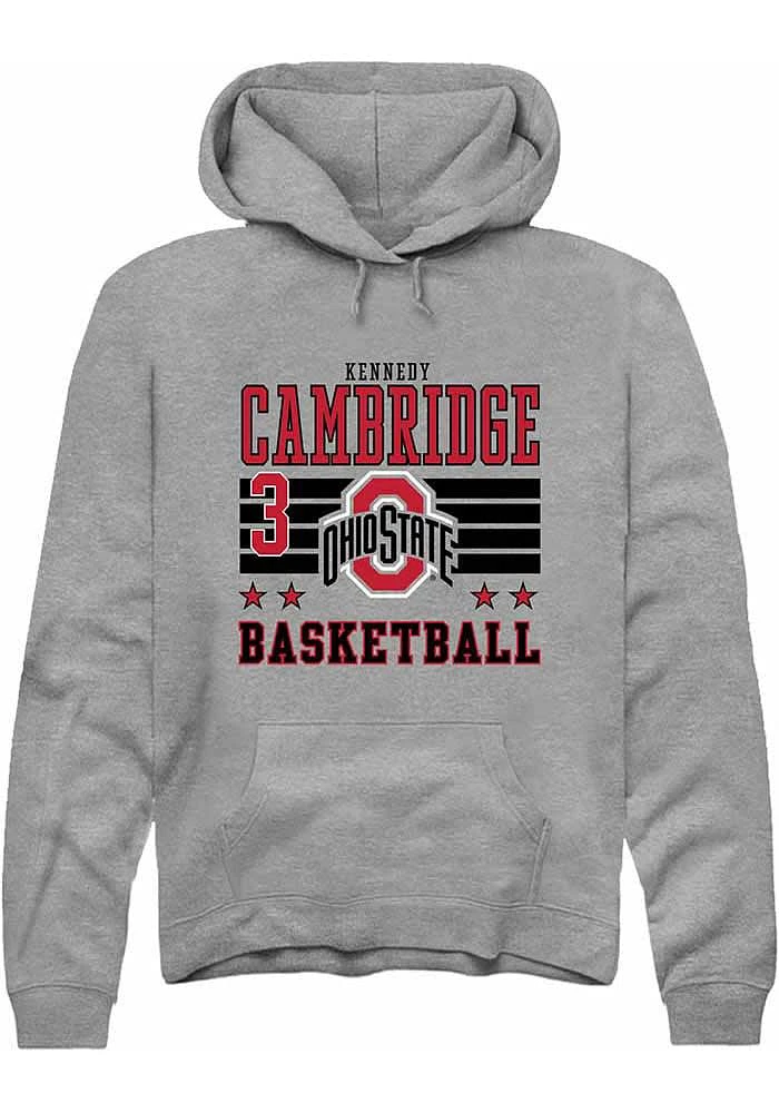 Kennedy Cambridge Rally Ohio State Buckeyes Mens NIL Striped Long Sleeve Hoodie