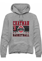 Taison Chatman Rally Ohio State Buckeyes Mens NIL Striped Long Sleeve Hoodie