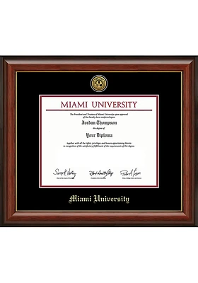 Miami RedHawks Lancaster Diploma Picture Frame