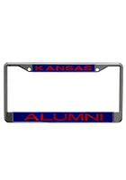 Kansas Jayhawks Alumni Chrome License Plate Frame - Blue