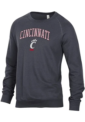 Alternative Apparel Cincinnati Bearcats Mens Black Champ Graphic Long Sleeve Fashion Sweatshirt