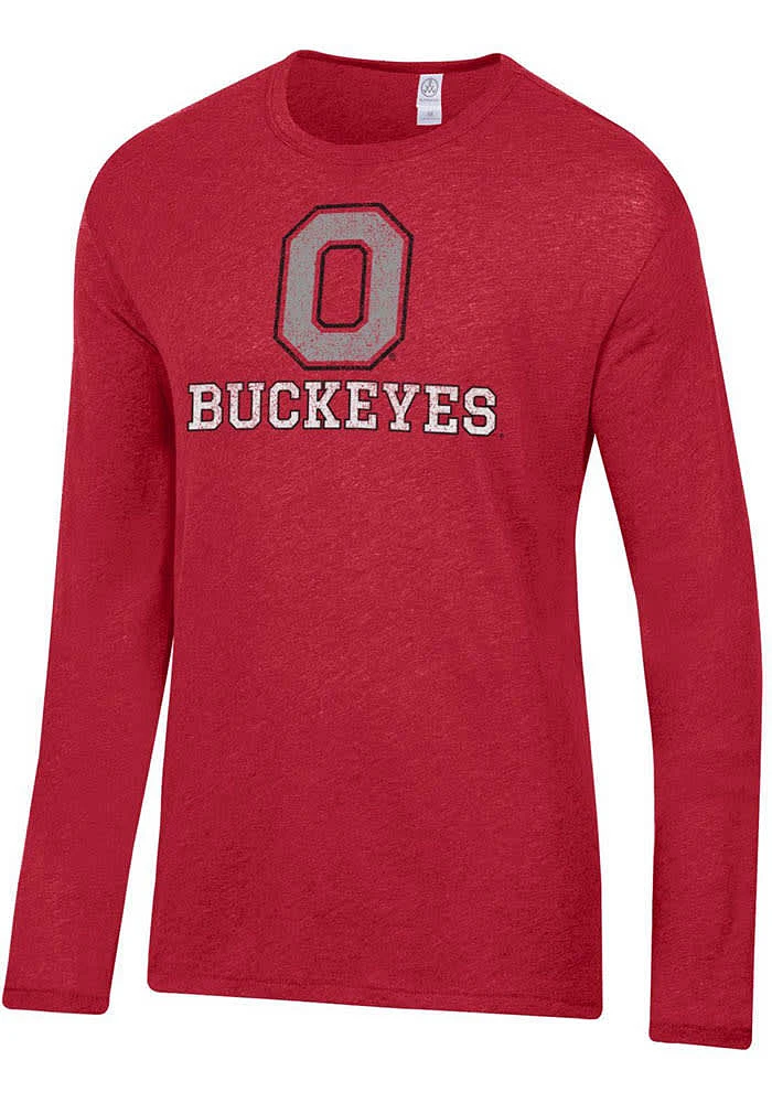 Alternative Apparel Ohio State Buckeyes Red Keeper Classic Long Sleeve Fashion T Shirt