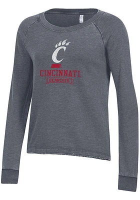 Alternative Apparel Cincinnati Bearcats Womens Black Lazy Day Crew Sweatshirt