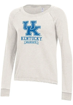 Alternative Apparel Kentucky Wildcats Womens Ivory Lazy Day Crew Sweatshirt