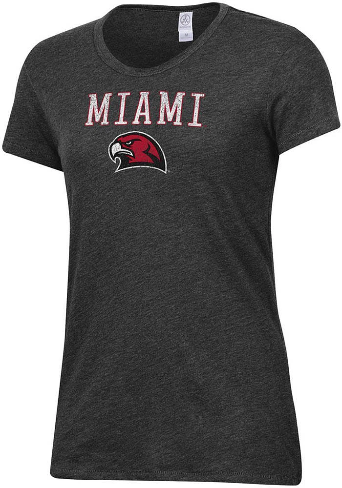 Alternative Apparel Miami RedHawks Womens Keepsake Short Sleeve T-Shirt