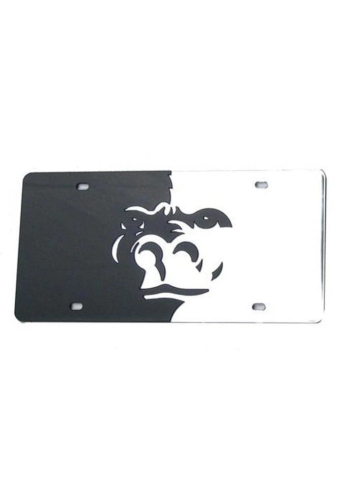 Pitt State Gorillas Black Black, Silver Mascot Logo Car Accessory License Plate