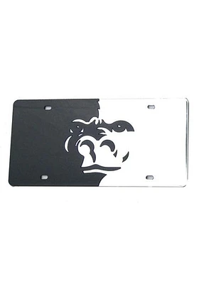 Pitt State Gorillas Black Black, Silver Mascot Logo Car Accessory License Plate