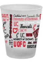 Cincinnati Bearcats Campus Wrap Frosted Shot Glass