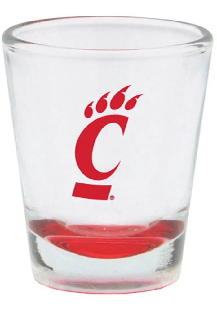 Cincinnati Bearcats 1.5 oz Bottom Colored Shot Glass