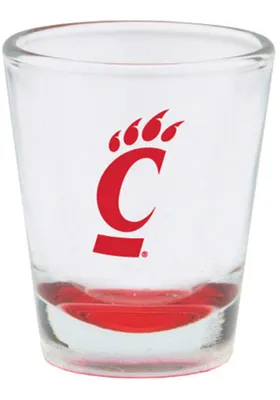 Cincinnati Bearcats 1.5 oz Bottom Colored Shot Glass