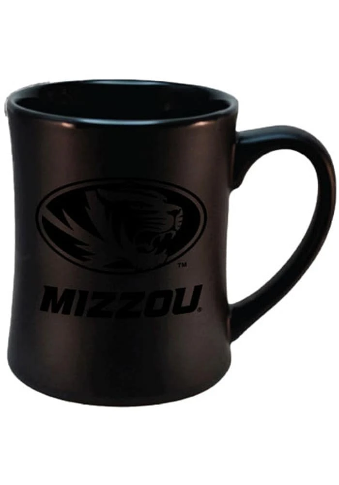 Missouri Tigers 16oz Tonal Matte Primary Ceramic Mug - Black