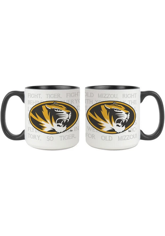 Missouri Tigers 20oz Fight Song Ceramic Mug - Black
