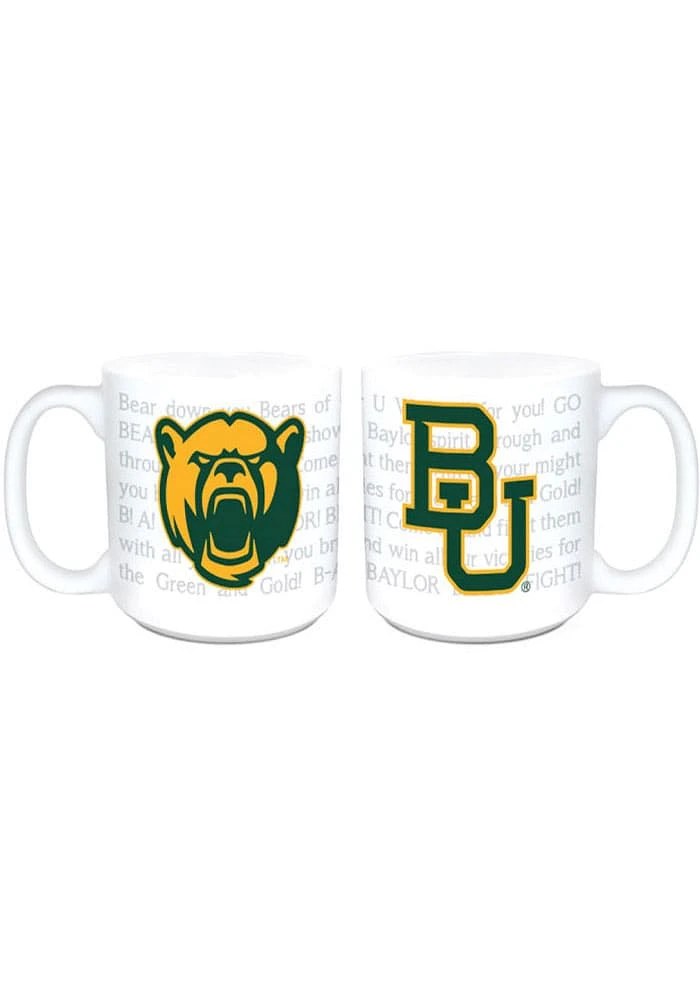 Baylor Bears 20oz Fight Song Ceramic Mug - White