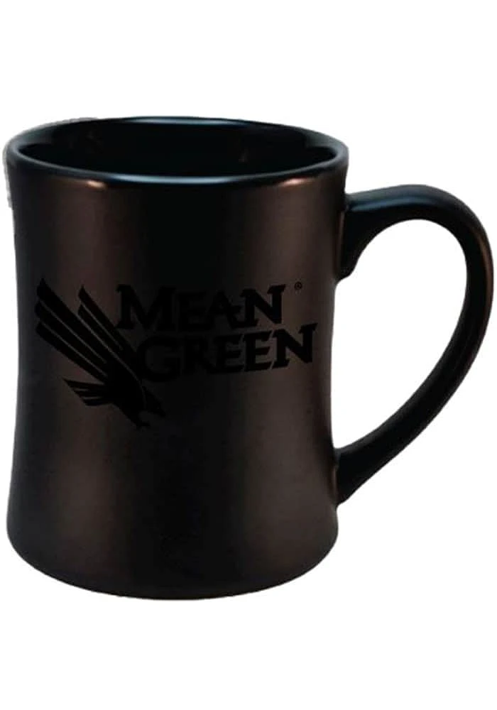 North Texas Mean Green 16oz Tonal Matte Secondary Ceramic Mug - White