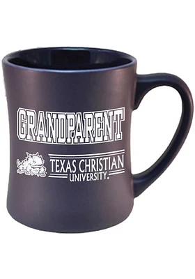 TCU Horned Frogs 16oz Block Grandparent Ceramic Mug - Purple