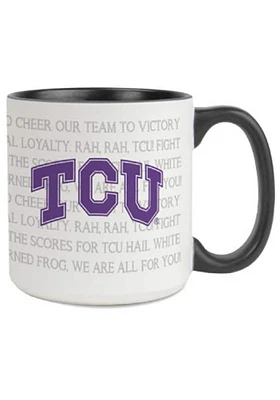 TCU Horned Frogs 20oz Fight Song Ceramic Mug - White