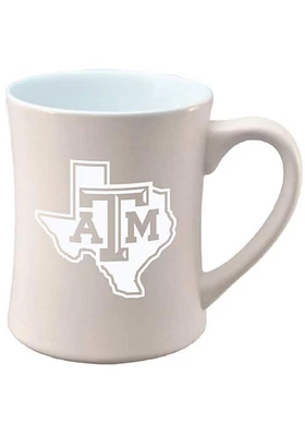 Texas A&M Aggies 16oz Tonal Matte Secondary Ceramic Mug - White
