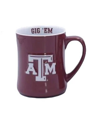 Texas A&M Aggies 16 oz Logo Relief Diner Ceramic Mug - Maroon