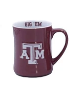 Texas A&M Aggies 16 oz Logo Relief Diner Ceramic Mug - Maroon