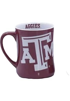 Texas A&M Aggies 16 oz Logo Relief Diner Ceramic Mug - Maroon